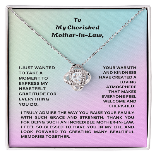 To My Cherished Mother-In-Law- Beautiful Memories